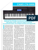 Casio CTK-5000 in-Depth Review - Keyboard Player Magazine Dec 2008 (Issue 0331) r000629