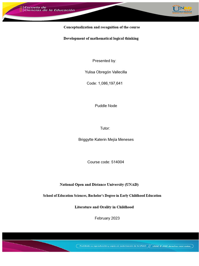 Developing Mathematical Thinking in Early Childhood | PDF | Thought ...