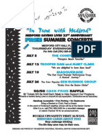 Medford Summer Concert Schedule