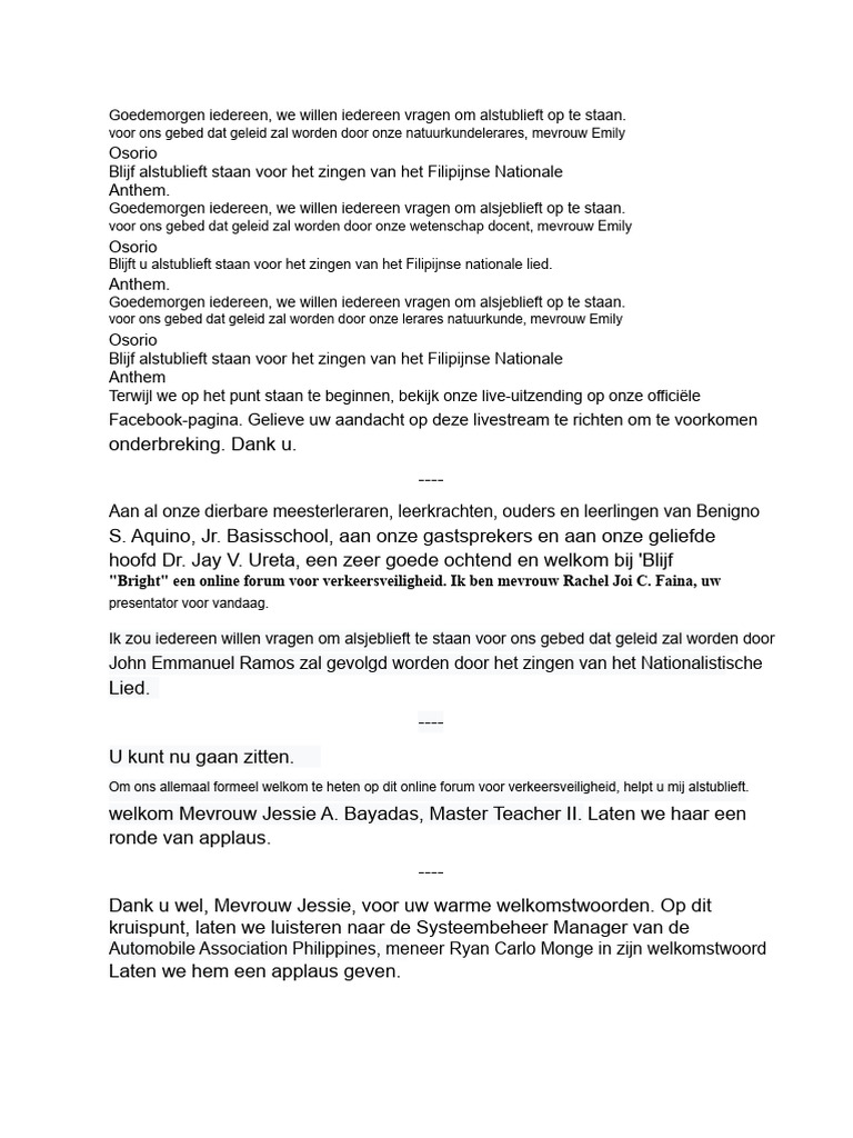 Script Emcee | PDF