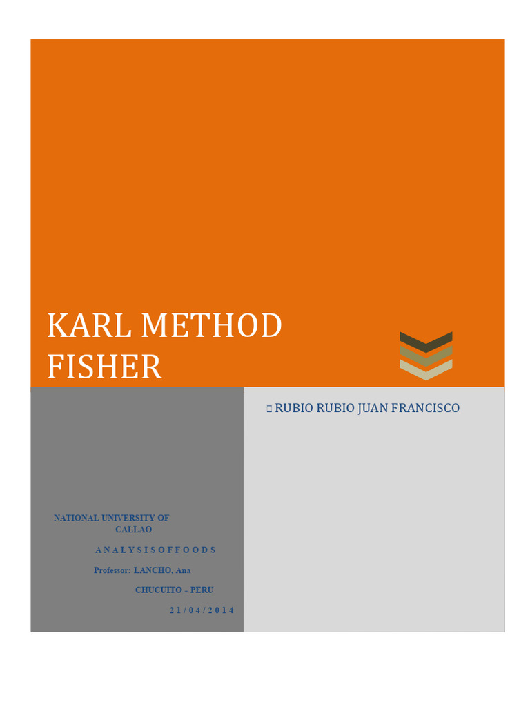 Karl Fischer Method for Moisture Analysis | PDF | Titration | Chemistry