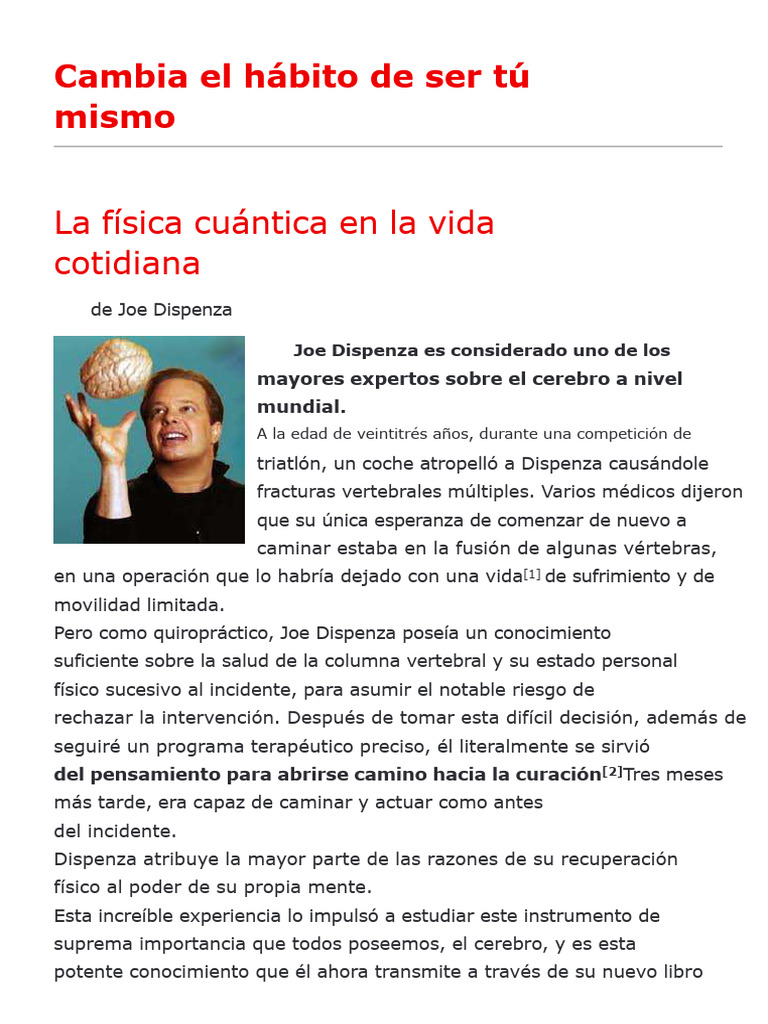 Cambia tu mente, transforma tu vida | PDF | Mente | Cerebro