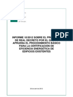 CERTIFICACIÓN ENERGETICA DE EDIFICIOS EXISTENTES