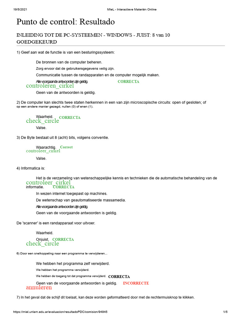 Examen Computer 1 - Unlam | PDF