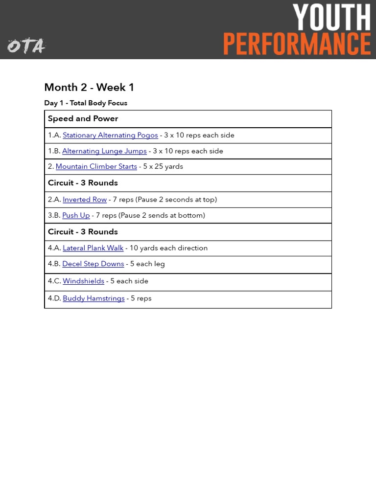 Stage1 M2 V3 | PDF | Physical Exercise