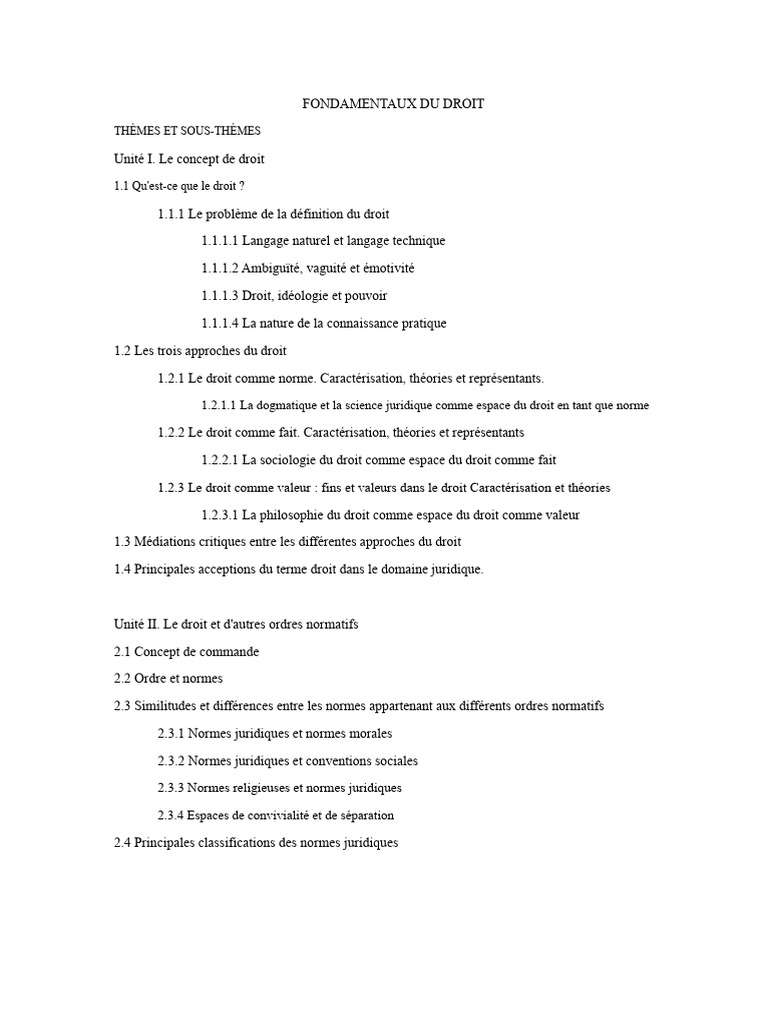 Fondamentaux du droit : Concepts et sources | PDF | Idéologies ...