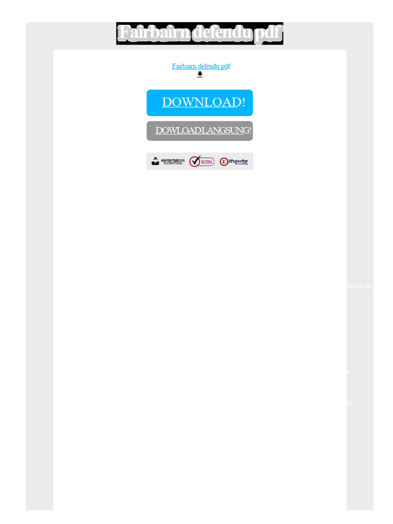 Panduan Defendu oleh W.E. Fairbairn | PDF
