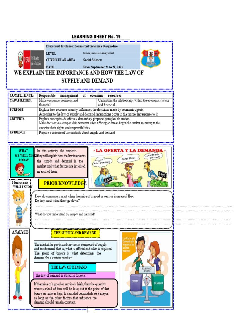 Week 19 Social Sciences. | PDF | Demand | Supply (Economics)