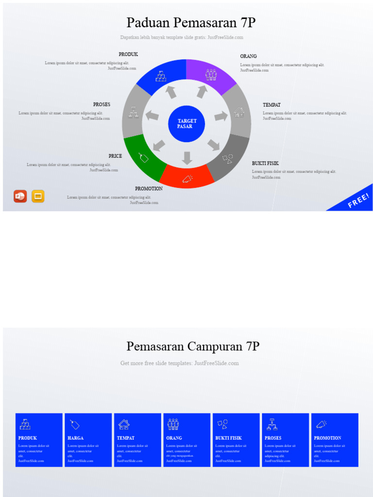 Template PowerPoint Marketing-Mix-7Ps | PDF