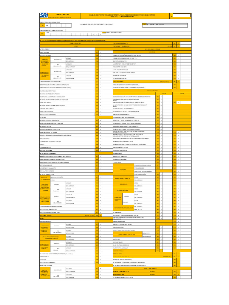 Formularul 102 | PDF