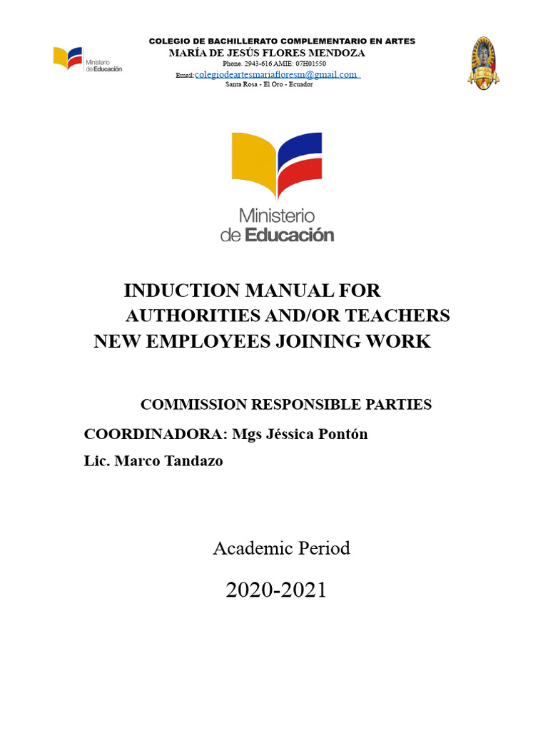 Induction Manual for New Teachers | PDF | Teachers | Constructivism ...