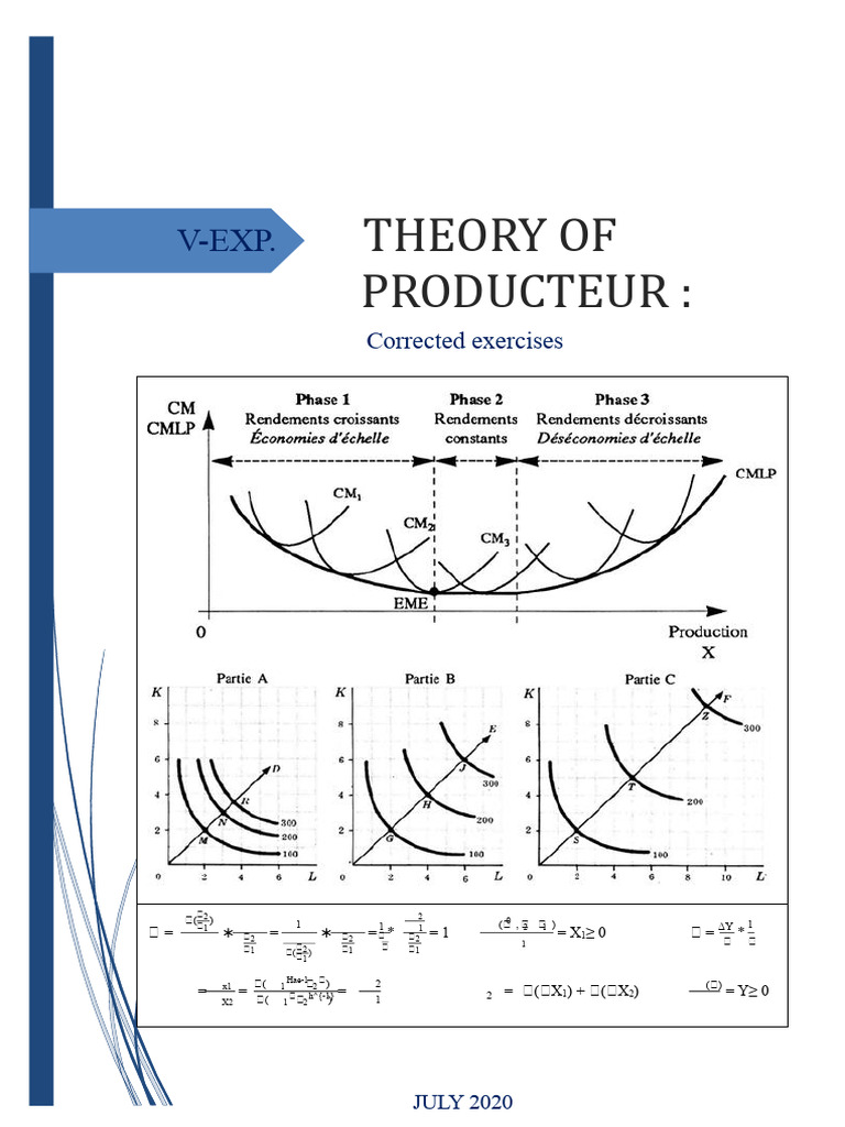 Producer Theory Exercises | PDF | Production Function | Microeconomics