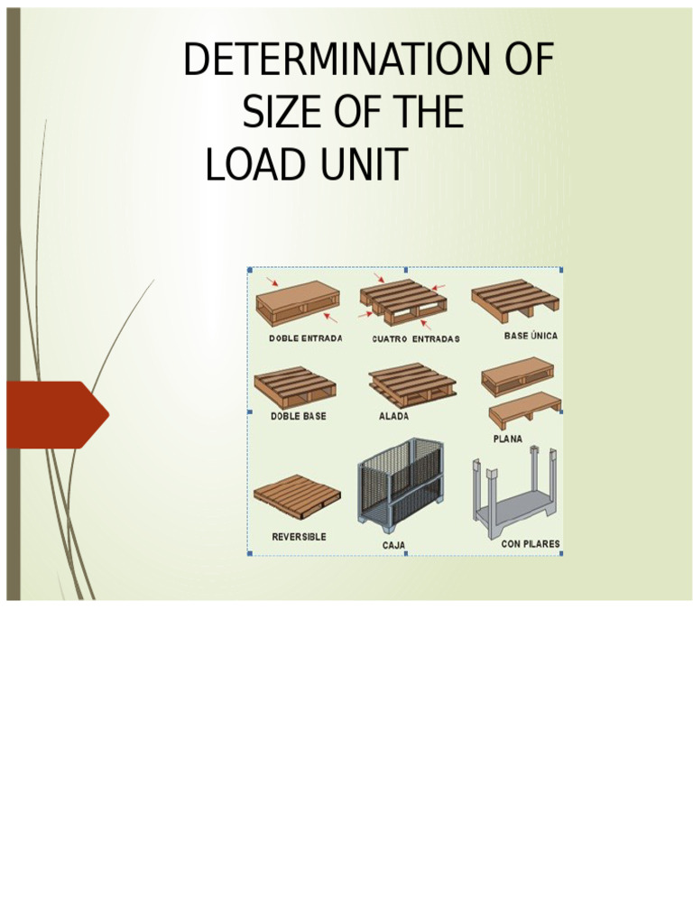 Load Unit Size Determination Guide | PDF | Cargo | Pallet