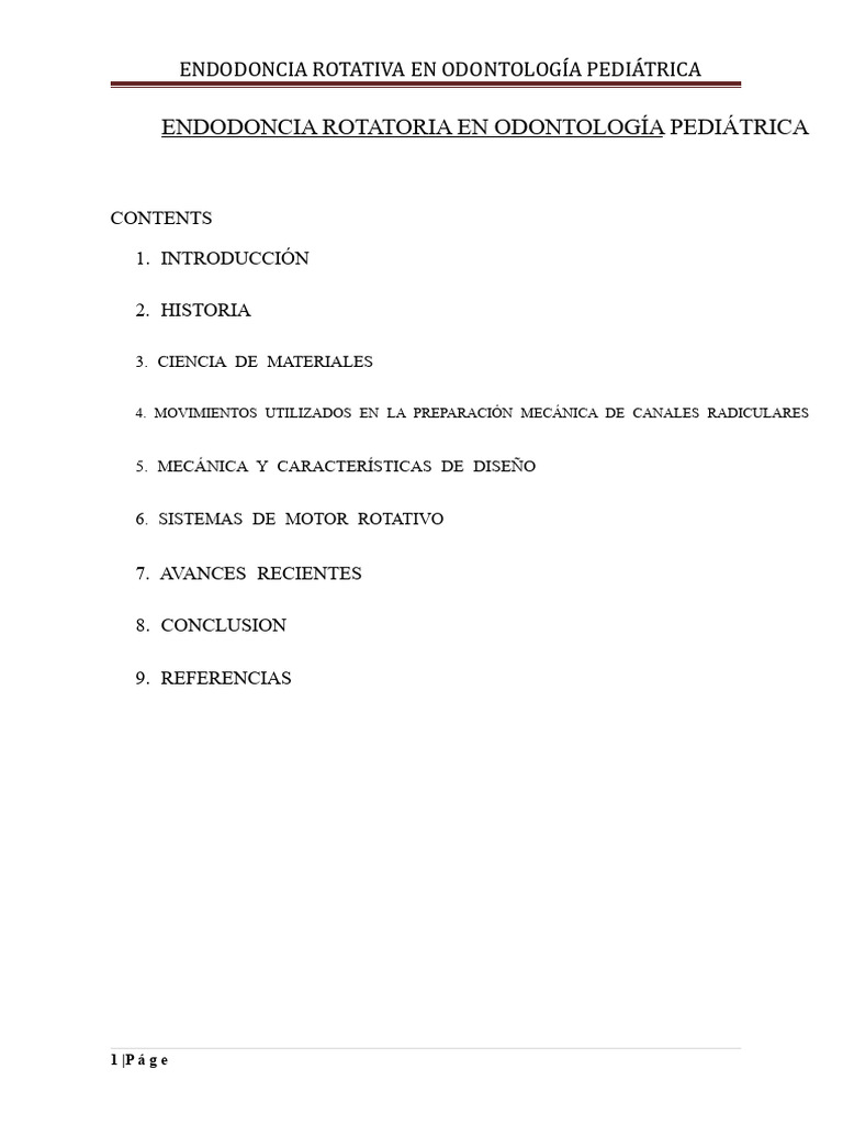 Endodoncia Rotativa en NiTi para Niños | PDF | Aleación | Ciencias fisicas
