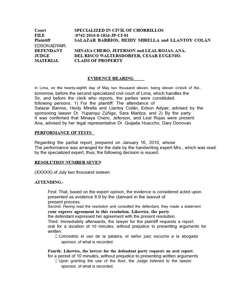 Order For Test Hearing | PDF | Judiciaries | Public Law