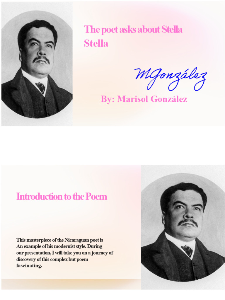 Analysis of Rubén Darío's "Stella" Poem | PDF | Poetry | Metre (Poetry)