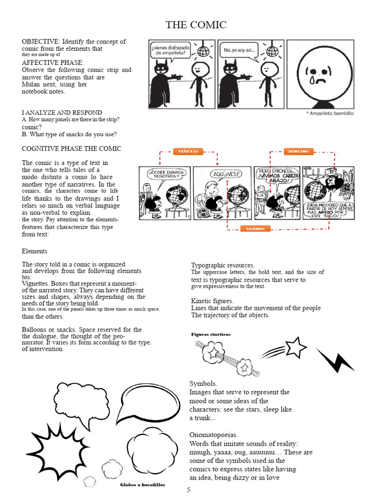 Understanding Comic Elements and Creation | PDF | Comics | Cognition