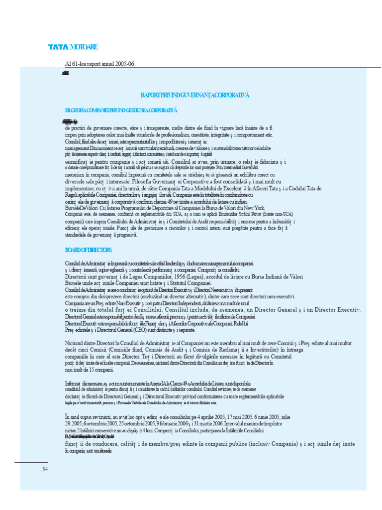 Structura Organizațională A Tata Motors | PDF