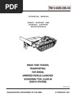 M48A5 Tank Chassis, Transporting: For Bridge, Armored-Vehicle-Launched Scissoring Type, Class 60 (5420-01-076-6096)