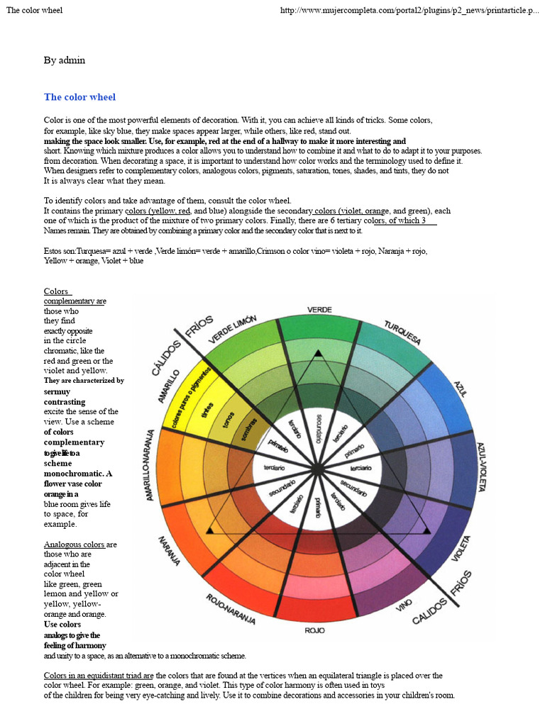 The Color Wheel | PDF | Color | Yellow
