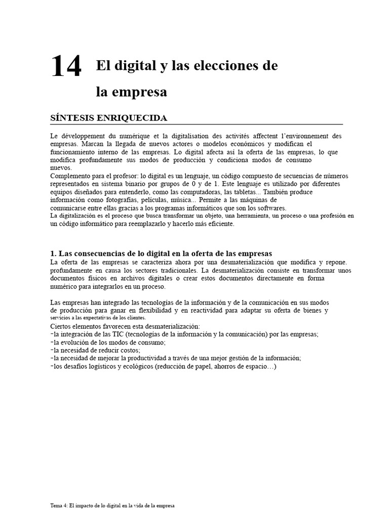 CEJM - El Impacto de Lo Digital en La Vida de La Empresa | PDF ...