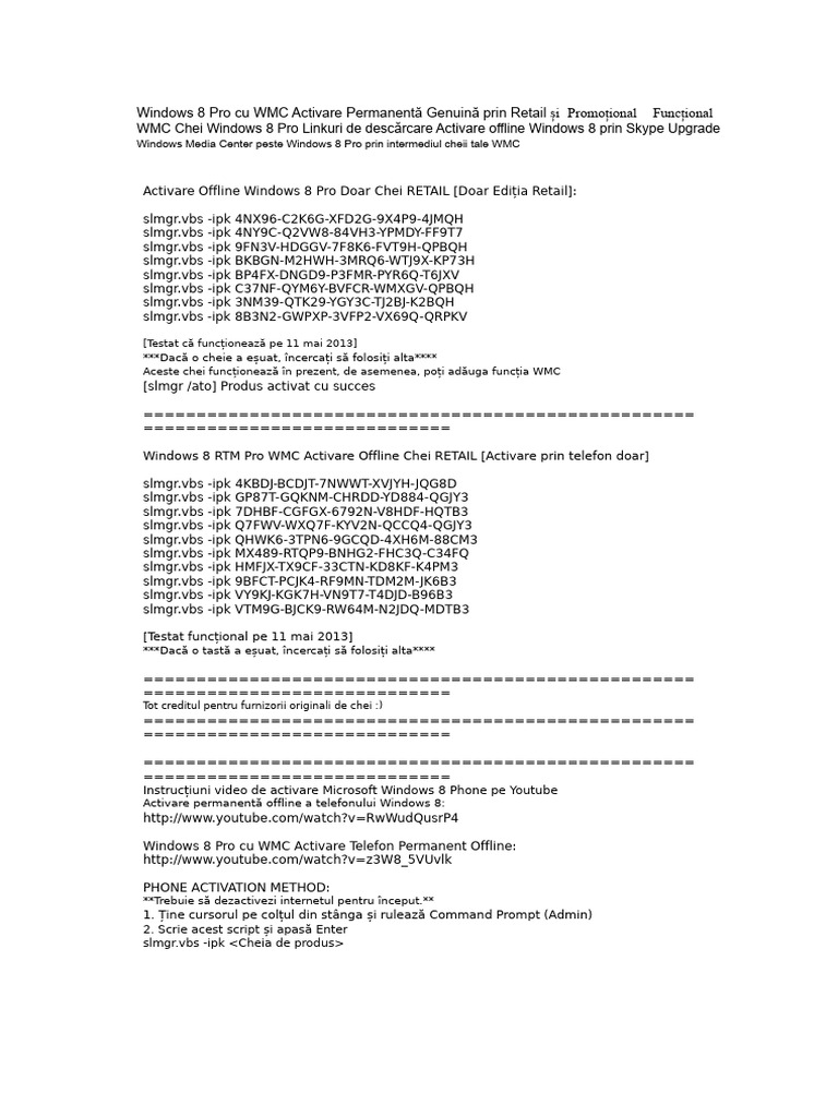 Activator Windows 8 | PDF