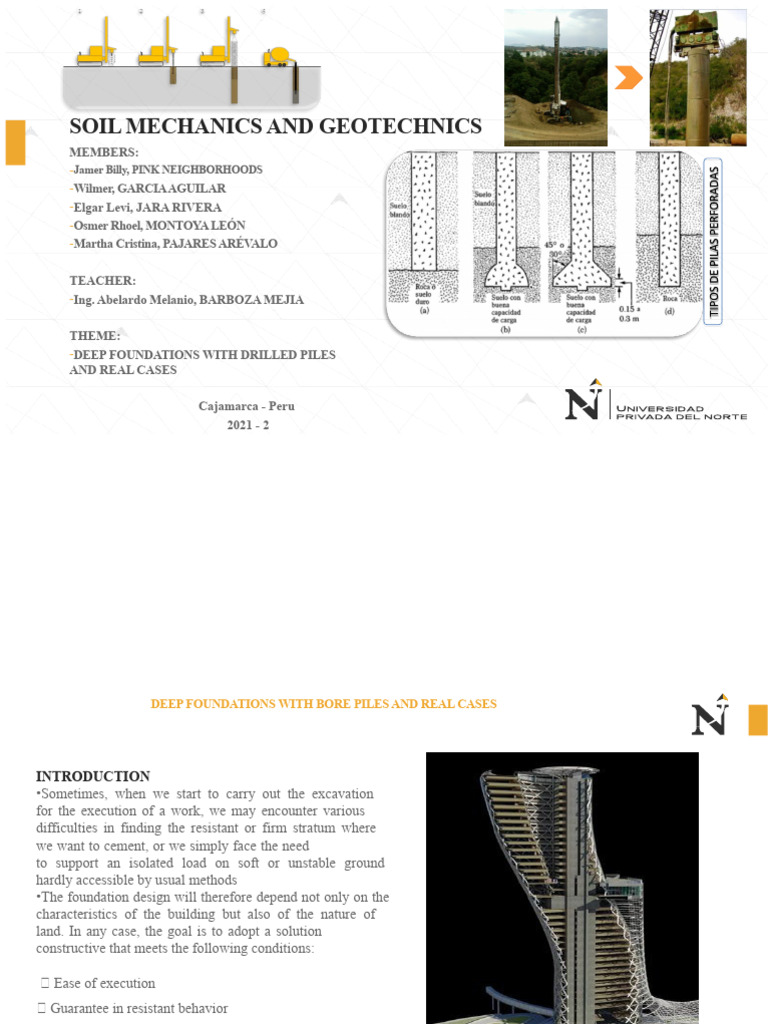 Deep Foundations with Drilled Piles Guide | PDF | Foundation ...