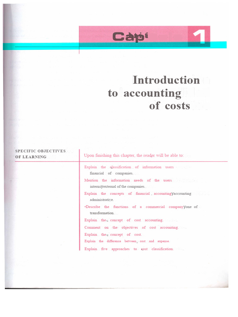 Chapter 1 Garcia Colin | PDF | Cost | Management Accounting
