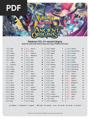 ancient origins booster box card list Pokemon Cards - XY the XY Ancient Origins Booster is an excellent choice to dive into the fascinating world of Pokmon cards. Pokmon TCG XY Ancient Origins