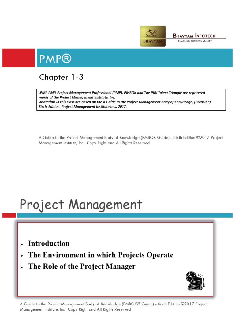 PMI Project Management Professional Session1 | PDF | Project Management ...