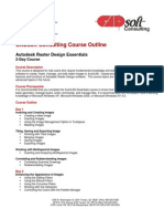 CADsoft Consulting Course Outline - Raster Design Essentials