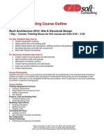 CADsoft Consulting Course Outline - Revit Architecture 2012 Site and Structural Design