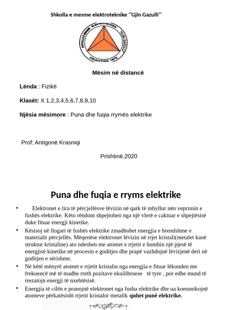 Puna dhe fuqia e rrymes elektrike | PDF