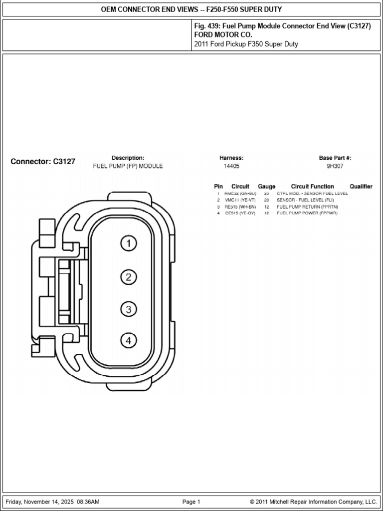 Fig. 439 - Fuel Pump Module Conn | PDF