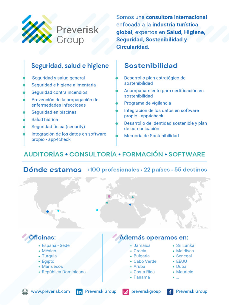 Consultoría en Seguridad y Sostenibilidad Turística | PDF