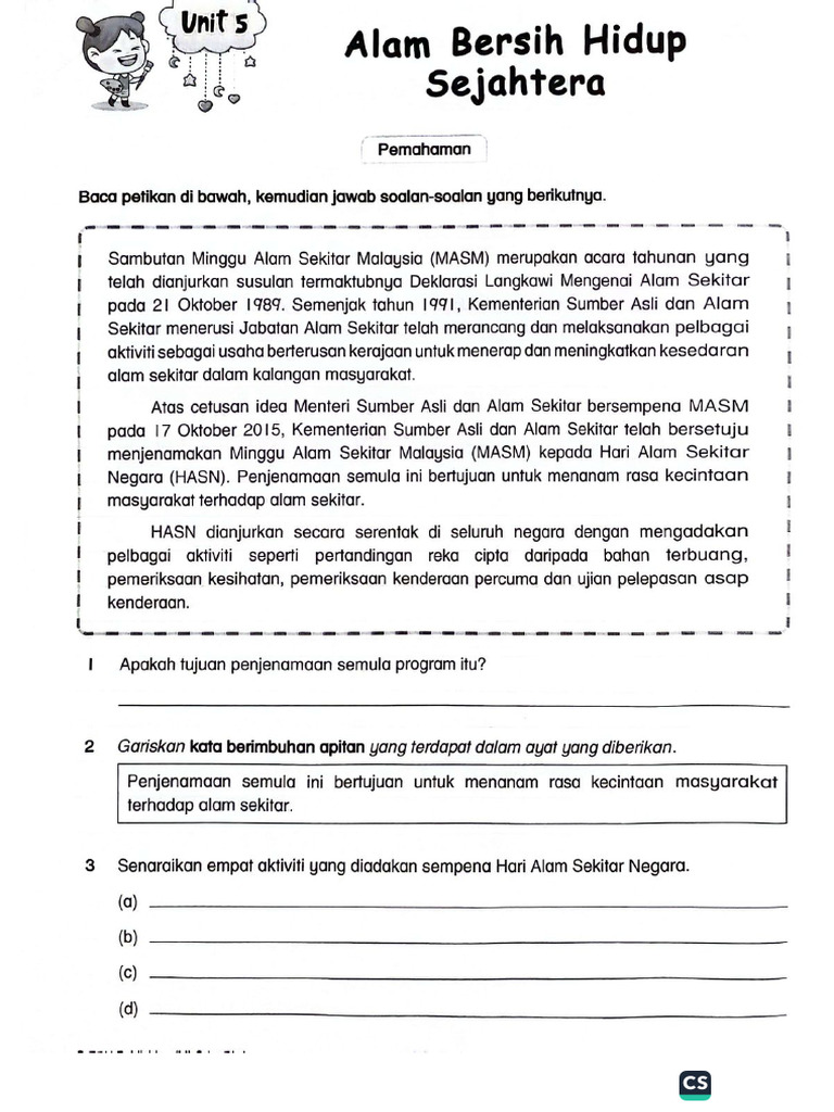 Y4 BM - Unit 5 | PDF