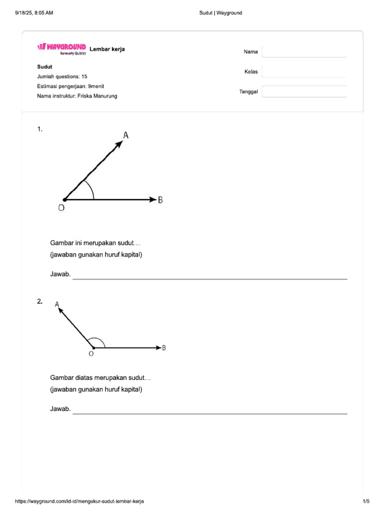 Sudut | PDF