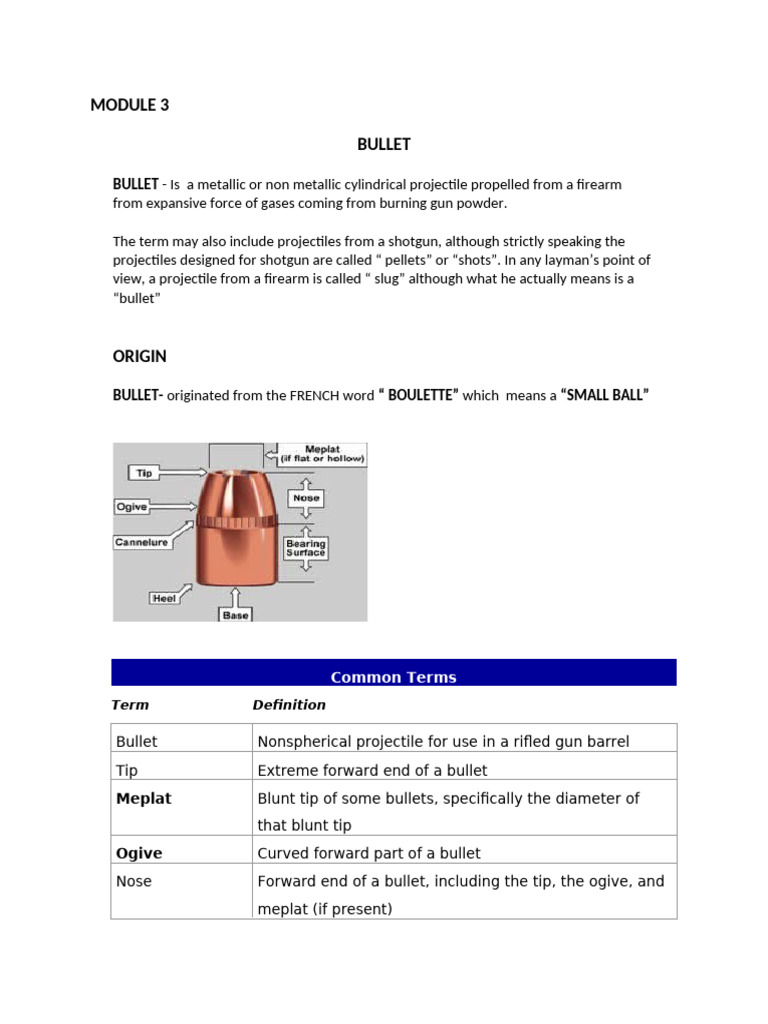 Understanding Bullets and Primers | PDF | Bullet | Cartridge (Firearms)