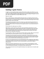 Download Knitting Capelet Pattern by Knitting SN954653 doc pdf