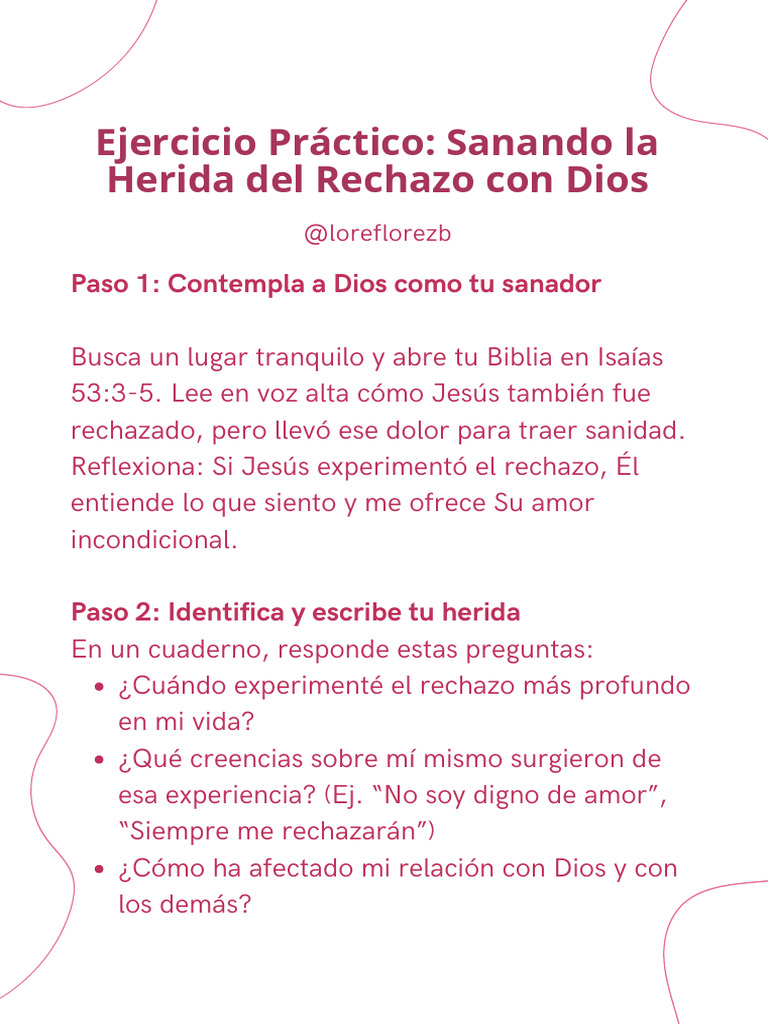 Sanando la Herida del Rechazo con Dios | PDF