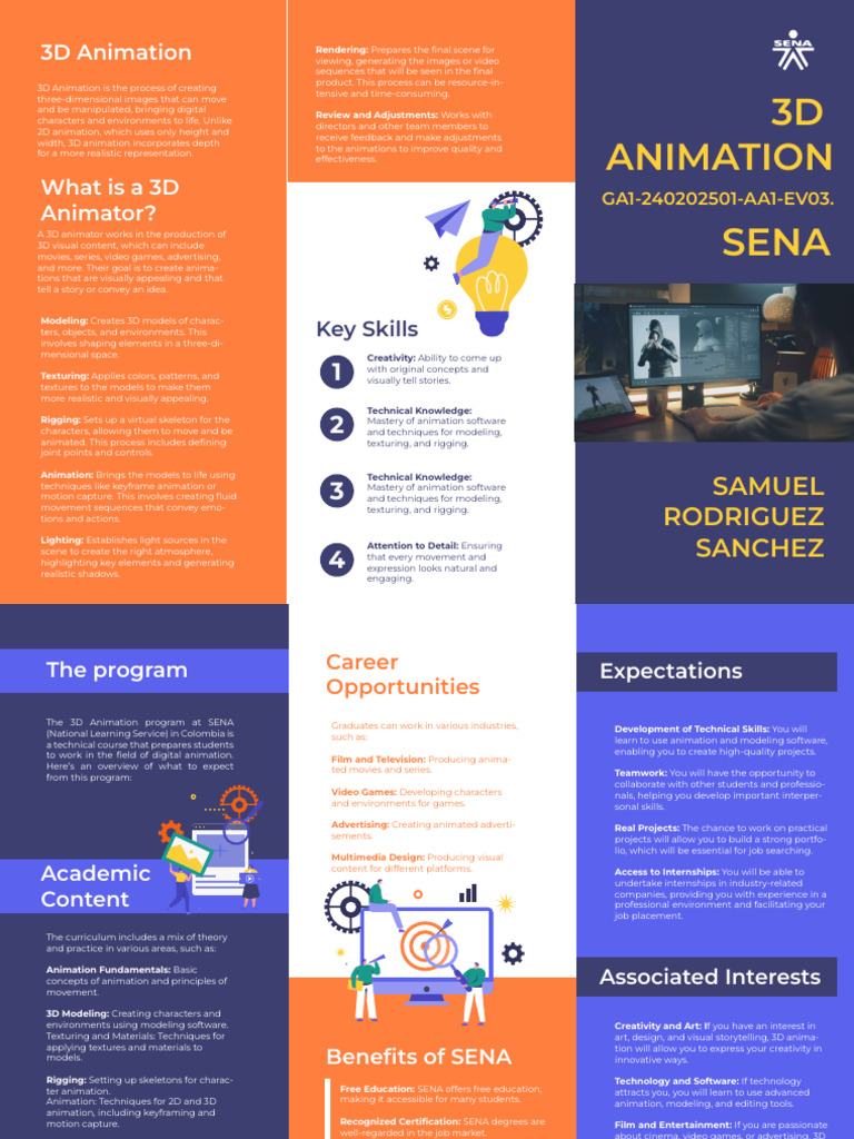 3D Animation Program Overview at SENA | PDF | 3 D Computer Graphics ...