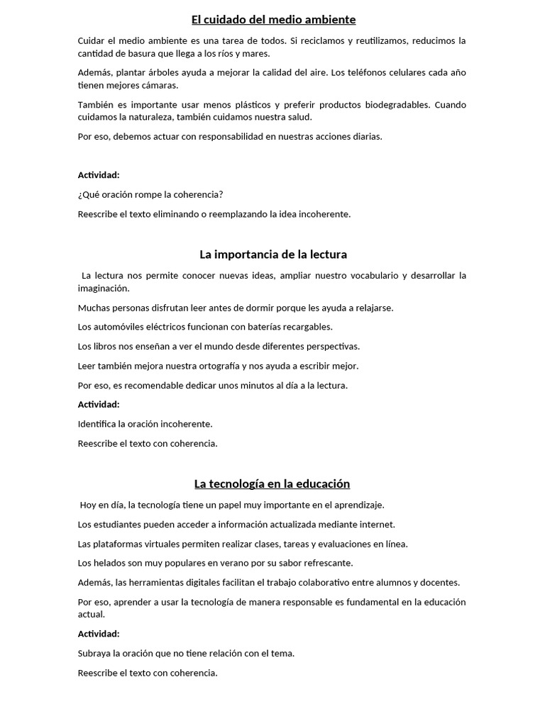 Cuidado del medio ambiente y salud | PDF | Aprendizaje | Dieta saludable