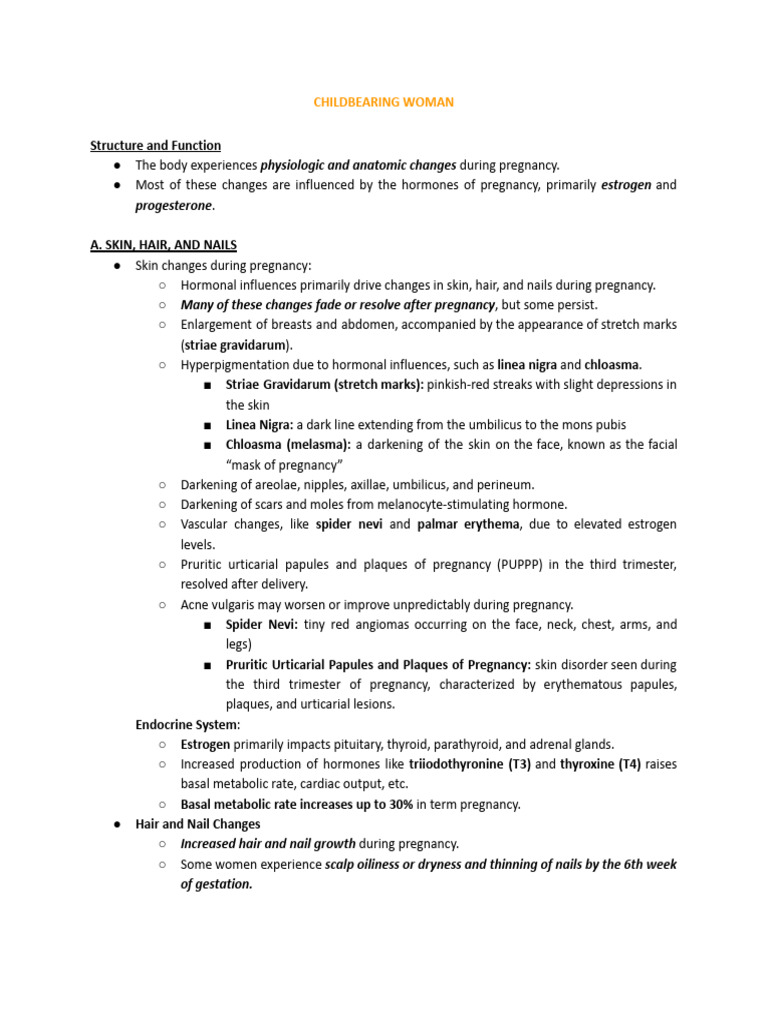 Physiological Changes During Pregnancy | PDF | Pregnancy | Vein
