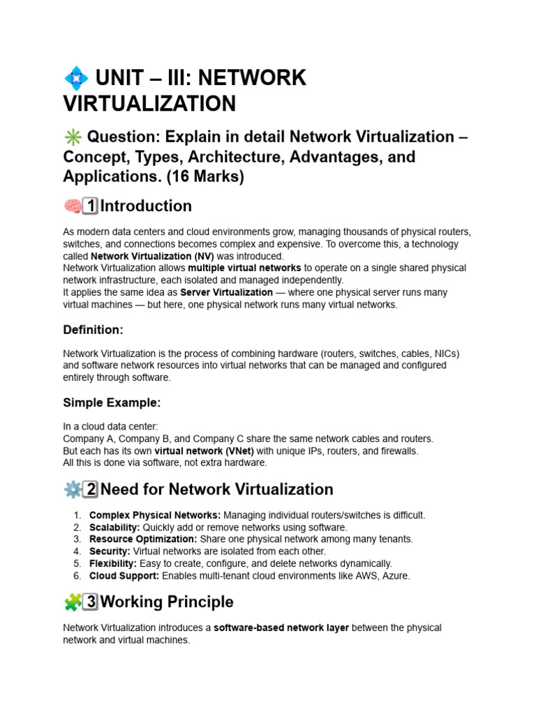 Network Virtualization 1 | PDF | Computer Network | Virtualization