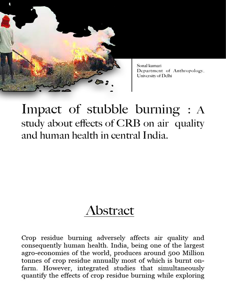 Stubble Burning's Impact on Air Quality | PDF | Air Pollution ...