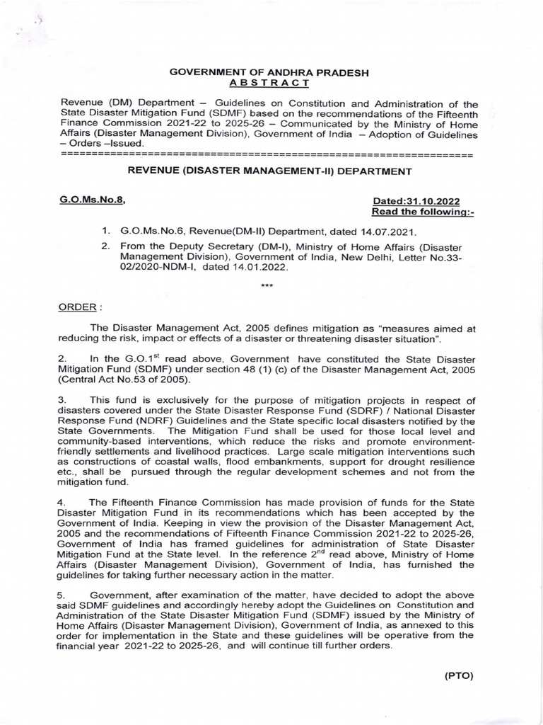 SDMF Guidelines | PDF | Emergency Management | Risk