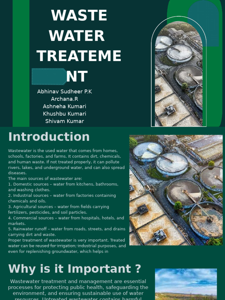 Wastewater Treatment Processes Explained | PDF | Sewage Treatment ...