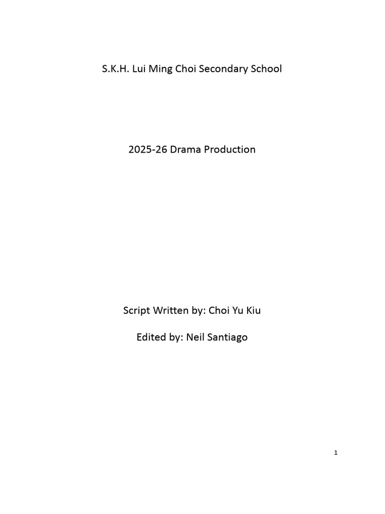 Drama Script (24102025) | PDF