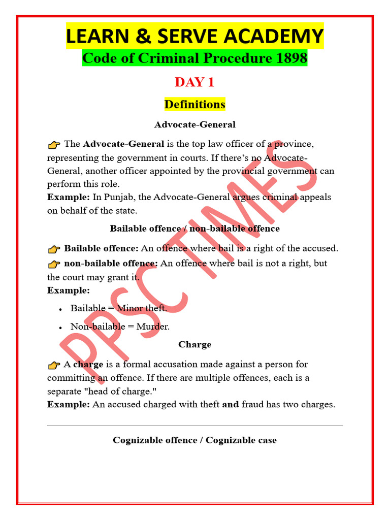 CRPC Arrest Section Complete Tidbits | PDF | Arrest | Bail