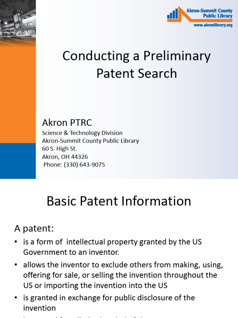 Introduction to Patents and Patent Searching ( PDFDrive ) | PDF | Prior ...